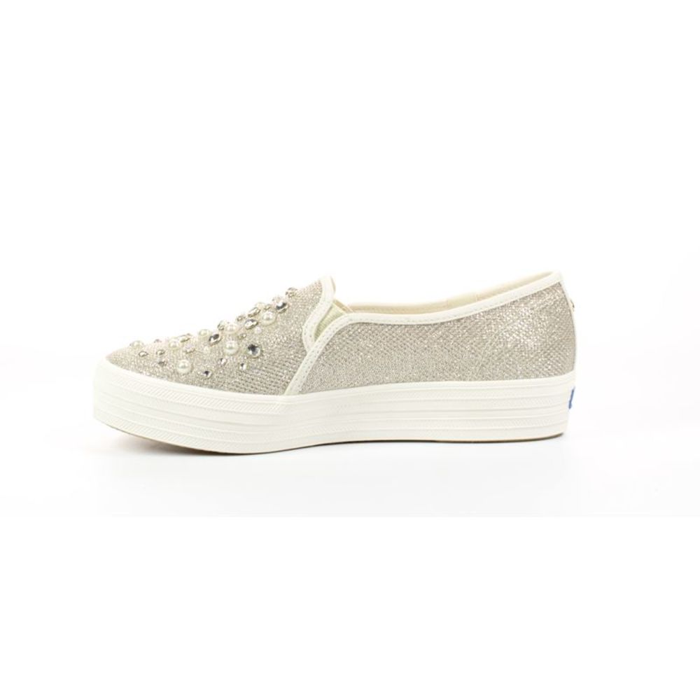 Keds Womens Gold Fashion Sneaker Size 8.5 Medium (B, M) - Picture 3 of 4